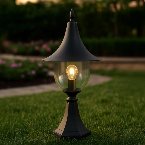 Lampa ogrodowa stojąca K-8133 CZARNY z serii BOSTON