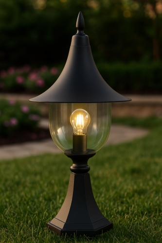 Lampa ogrodowa stojąca K-8133 CZARNY z serii BOSTON