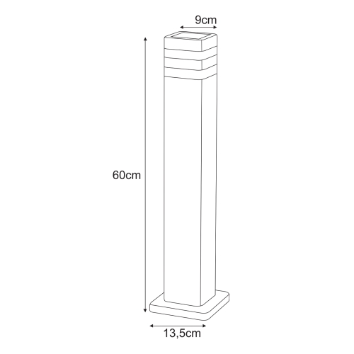 Lampa ogrodowa stojąca K-8208 z serii TAMIZA