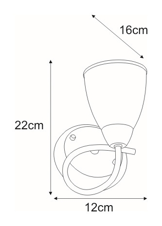 Kinkiet K-JSL-6059/1W AB z serii PLATO