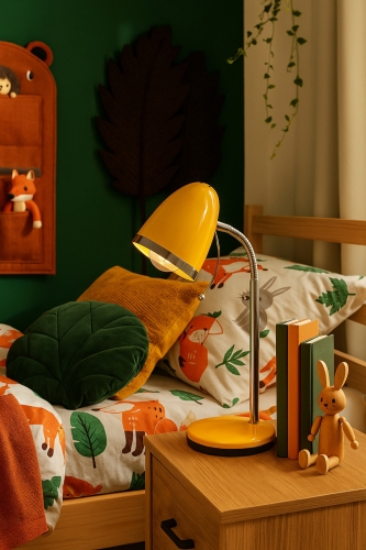 Lampka biurkowa K-MT-200 ŻÓŁTY z serii KAJTEK