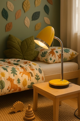 Lampka biurkowa K-MT-200 ŻÓŁTY z serii KAJTEK