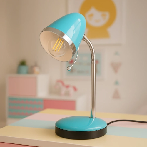 Lampka biurkowa K-MT-200 TURKUSOWY z serii KAJTEK