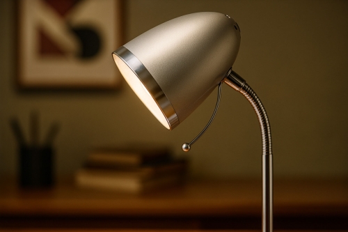 Lampka biurkowa K-MT-200 SREBRNY z serii KAJTEK