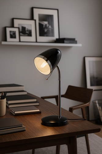 Lampka biurkowa K-MT-200 CZARNY z serii KAJTEK