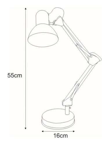 Lampka biurkowa K-MT-COSMO CZARNY z serii COSMO