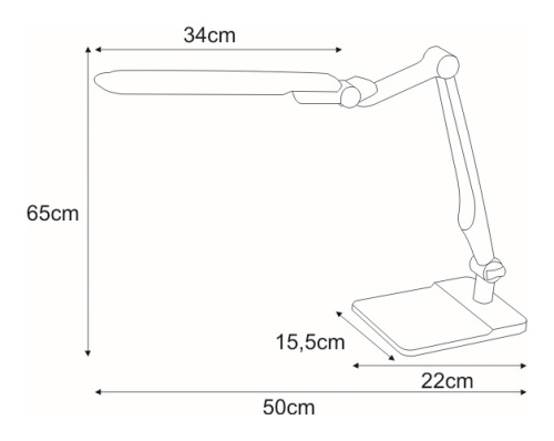 Lampka biurkowa K-BL1207 BIAŁY z serii MICA