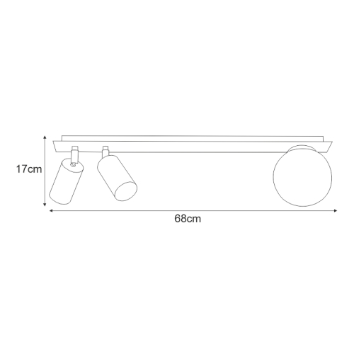 Lampa sufitowa K-4135 z serii ALBIO