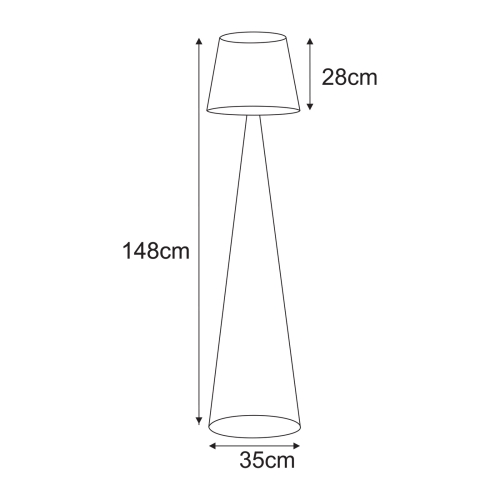 Lampa podłogowa K-5817 z serii LIVIA
