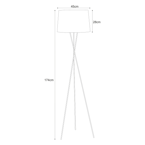 Lampa podłogowa K-4358 z serii REMI GOLD