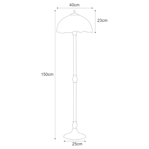 Lampa podłogowa K-F16835 z serii ROSE