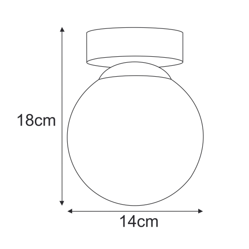Lampa sufitowa K-5360 z serii INEZ
