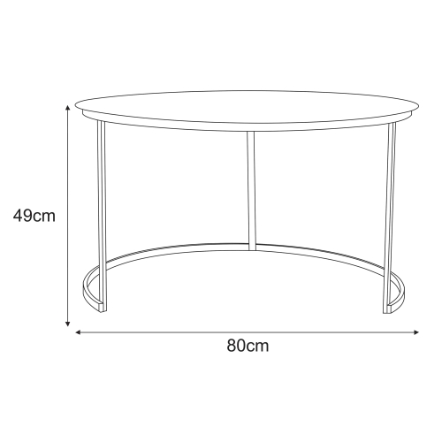 Stolik dekoracyjny KS-39 z serii KAJA HOME