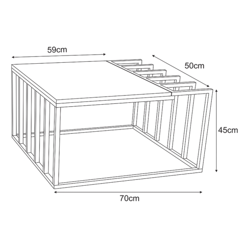 Stolik dekoracyjny KS-27 z serii KAJA HOME