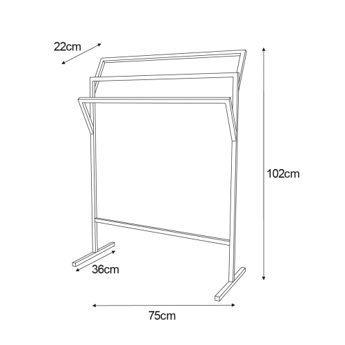 Wieszak KS-16 WIESZAK TOWEL III z serii KAJA HOME
