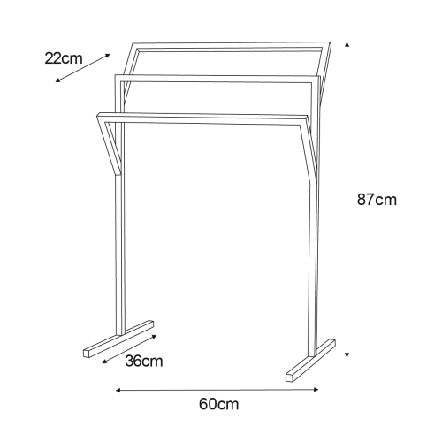 Wieszak KS-15 WIESZAK TOWEL III S z serii KAJA HOME