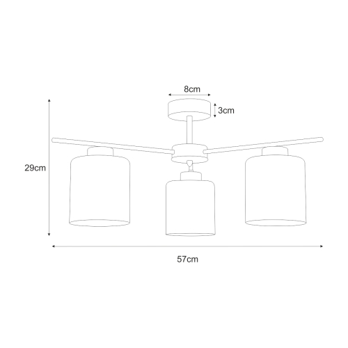 Lampa sufitowa K-5521 z serii AURELIA