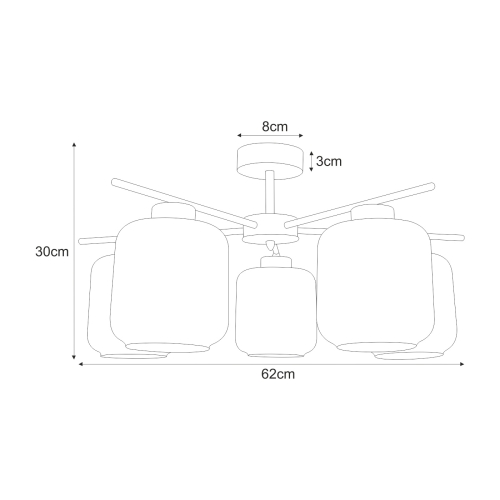 Lampa sufitowa K-5512 z serii IGA