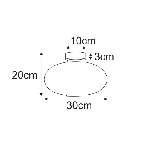 Lampa sufitowa K-5671 z serii PESO