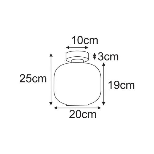 Lampa sufitowa K-5642 z serii SPARTA