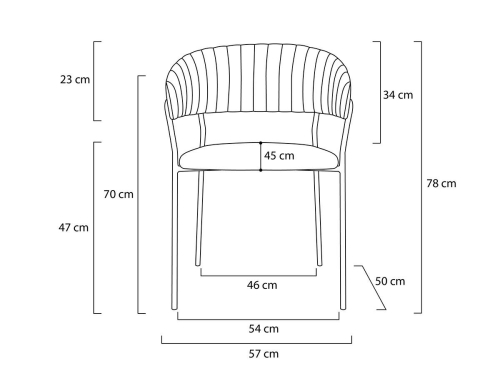 Krzesło MARGO ciemny niebieski - welur, podstawa złota