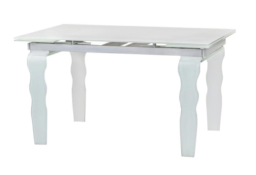 Stół szklany VENDOME OPTI WHITE 200-300 biały / rozkładany