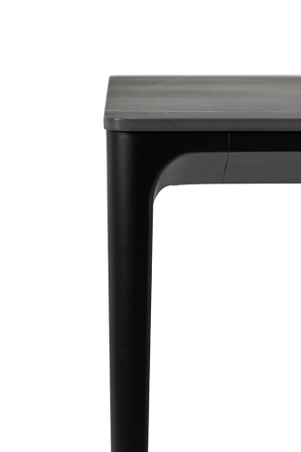 Stół SLIM 200x100 czarny - ceramiczny marmur, aluminium