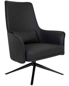 Fotel VICTOR czarny - PU, metal