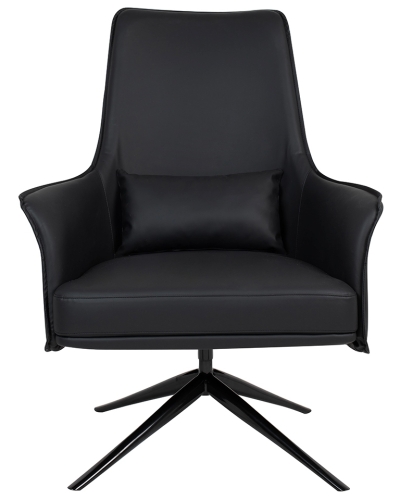 Fotel VICTOR czarny - PU, metal