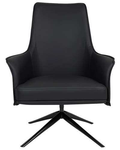 Fotel VICTOR czarny - PU, metal