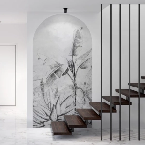 Tapeta w łuku Wall Art Rainforest Sketch