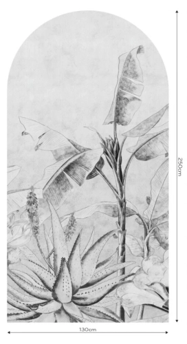 Tapeta-w-łuku-Wall-Art-Rainforest-Sketch.webp