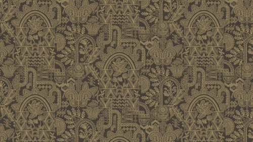 Tapeta Arte Emblème Joie Black Gold A30811