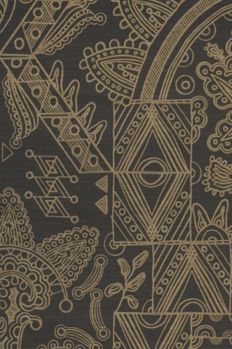 Tapeta Arte Emblème Joie Black Gold A30811 zdjęcie produktu