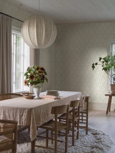 tapeta-zielona-ornament-borastapeter-kvarnholmen-8056-jadalnia.webp