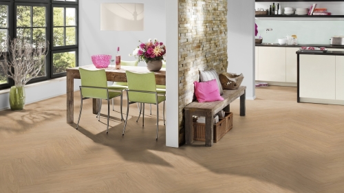 Podłoga drewniana ter Hürne Herringbone Collection Dąb Spessart Jodła wizualizacja