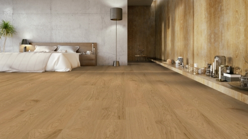 Podłoga drewniana ter Hürne Noblesse Collection Dąb Six Rivers Deska pałacowa Olio wizualizacja salonu