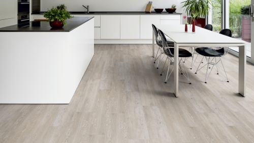 Podłoga winylowa ter Hürne Pro Dąb Viborg  Deska wizualizacja salonu