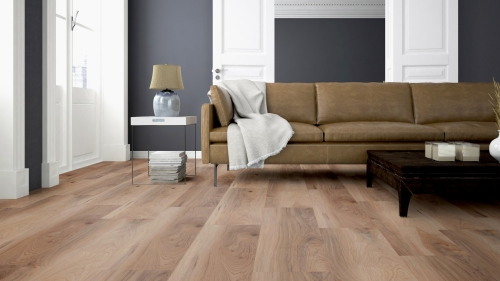 Podłoga winylowa ter Hürne Pro Dąb Hickory Nashville Długa deska wizualizacja salon