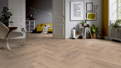 Panele laminowane ter Hurne  Herringbone Edition Dąb Chalet Jodła wizualizacja