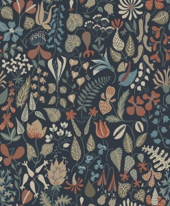 Tapeta dekoracyjna Borastapeter Scandinavian Designers Stig Lindberg Herbarium 1372