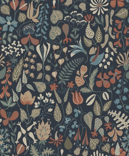Tapeta dekoracyjna Borastapeter Scandinavian Designers Stig Lindberg Herbarium 1372