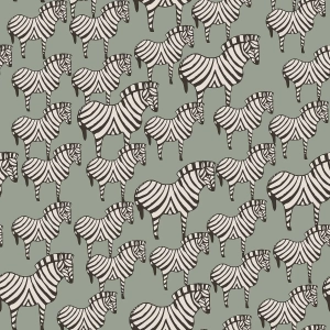 Tapeta dekoracyjna Borastapeter Scandinavian Designers Lisa Larson Zebra 1379