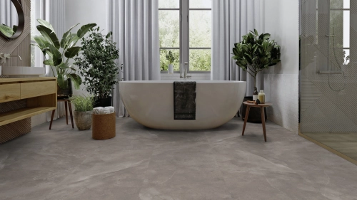 Podłoga drewniana ter Hürne Avatara Design Floor - Pro Kamień Dia Kamień wizualizacja łazienka