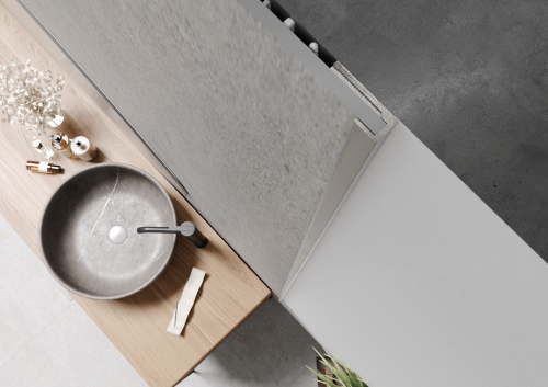 Profil zakończeniowy płyty mineralnej MODEE Wall End A1 Srebrny