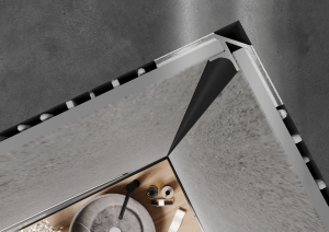 Profil ścienny łączący MODEE Wall In A4 czarny mat aluminium 280 cm