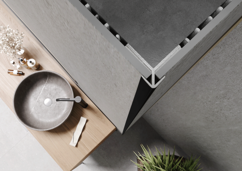 Profil ścienny narożny zewnętrzny MODEE Wall Out A4 czarny mat aluminium 280 cm