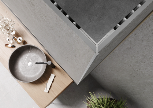 Profil ścienny narożny zewnętrzny MODEE Wall Out PRO A1 srebrny aluminium 280 cm