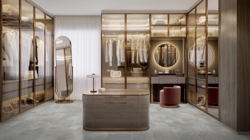 Podłoga winylowa  ter Hürne Avatara Design Floor - Perform Kamień Dorsum Kamień wizualizacja