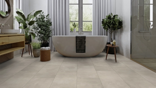 Podłoga winylowa  ter Hürne Avatara Design Floor - Perform Kamień Nemesis Kamień wizualizacja łazienki